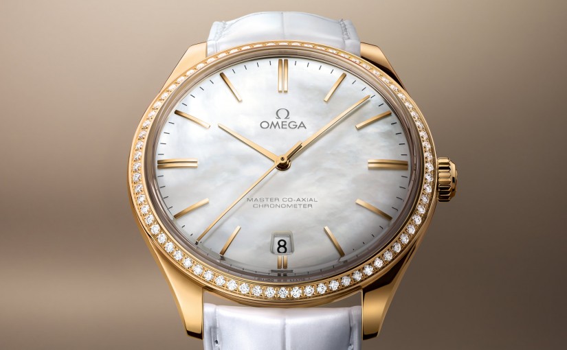 White Leather Straps Grace Fake Omega De Ville Trésor Watches