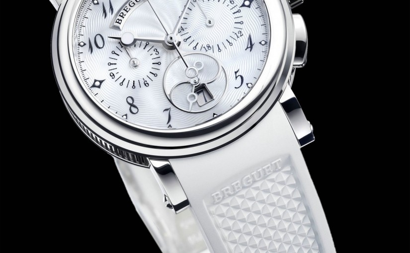 Cheap White Breguet Marine Chronographe Dame 8827 Replica Watches For Sale