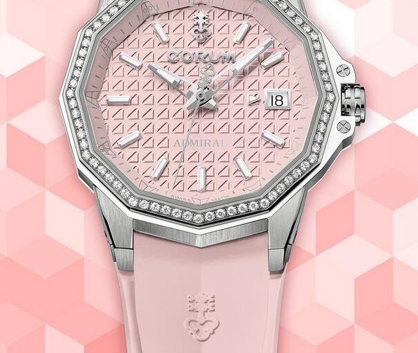 AAA fake watches are favored by ladies with pink color.